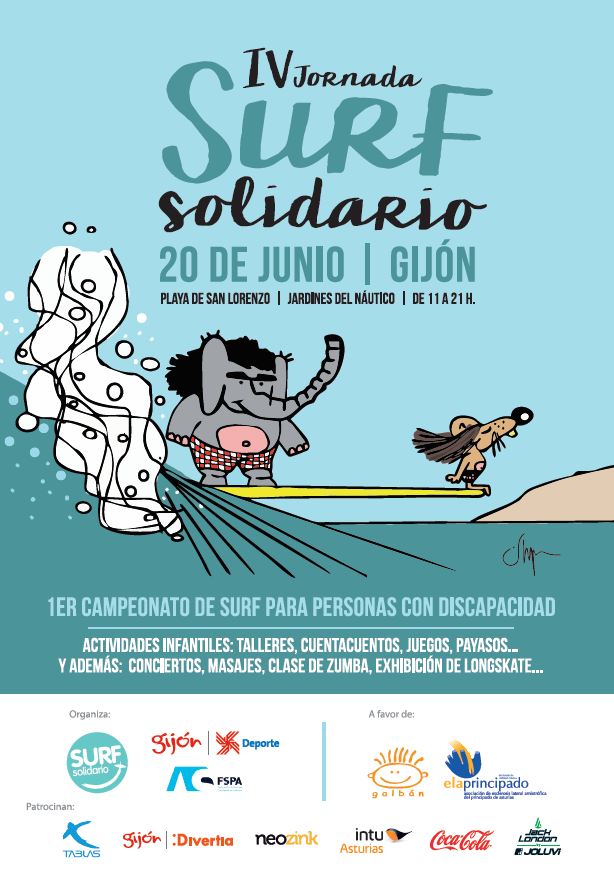 sandramaidana's tweet photo. @Asturiastv Este Sábado 20 no te pierdas @SurfSolidario en #Gijón a beneficio de @asoc_galban y #ELAPrincipado http://t.co/gknp9c5Fqz