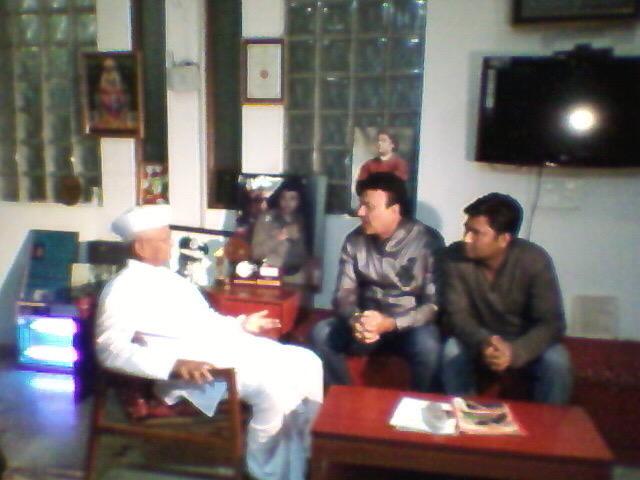 Happy Birthday Anna... Memories of 2011. Anu made a special song- Anna Hazare mein hai bada dum.. Vandematram :) 