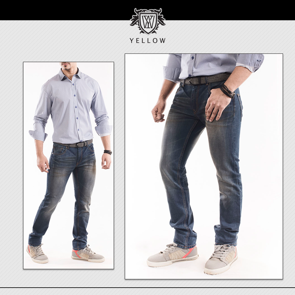YLWClothing's tweet image. Our dusty wash renzo (tapered) fit #denim works gives you the perfect casual look! #Yellow #YellowSU15 #MensWear