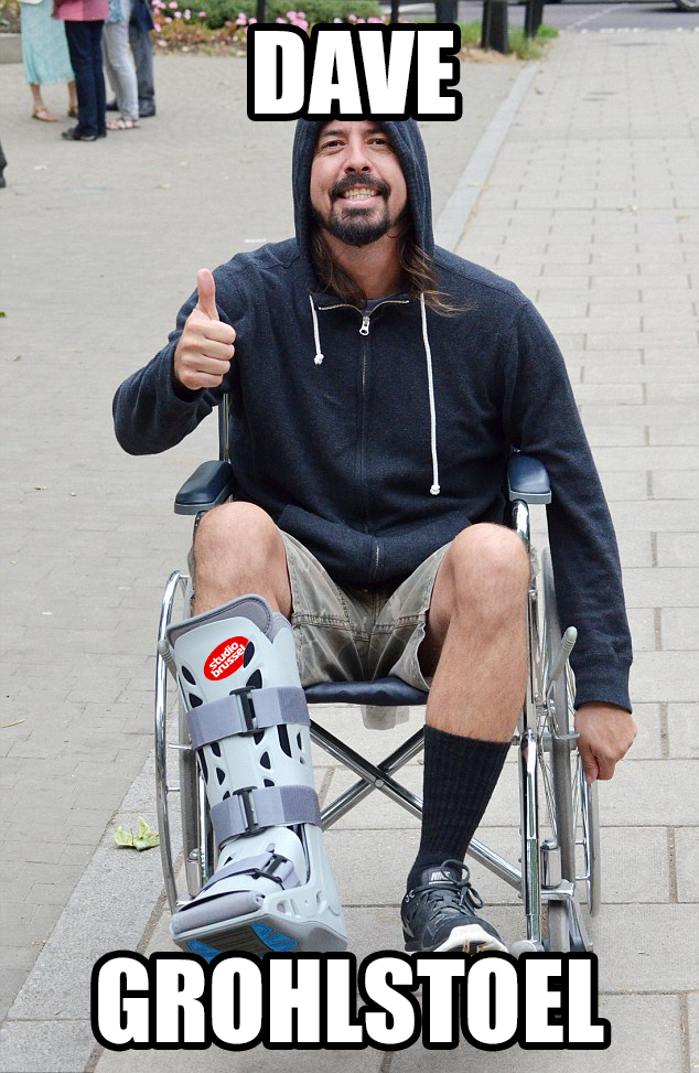 stubru's tweet photo. Veel beterschap, Dave! En hopelijk tot in Werchter. #RW15 http://t.co/zMUVTzH5pg