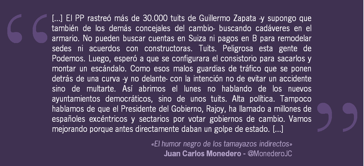 Famelica_legion's tweet photo. «El humor negro de los tamayazos indirectos», Juan Carlos Monedero @MonederoJC 
http://t.co/cb8wIwydOX #EsteEsZapata http://t.co/9uWtEZifMw