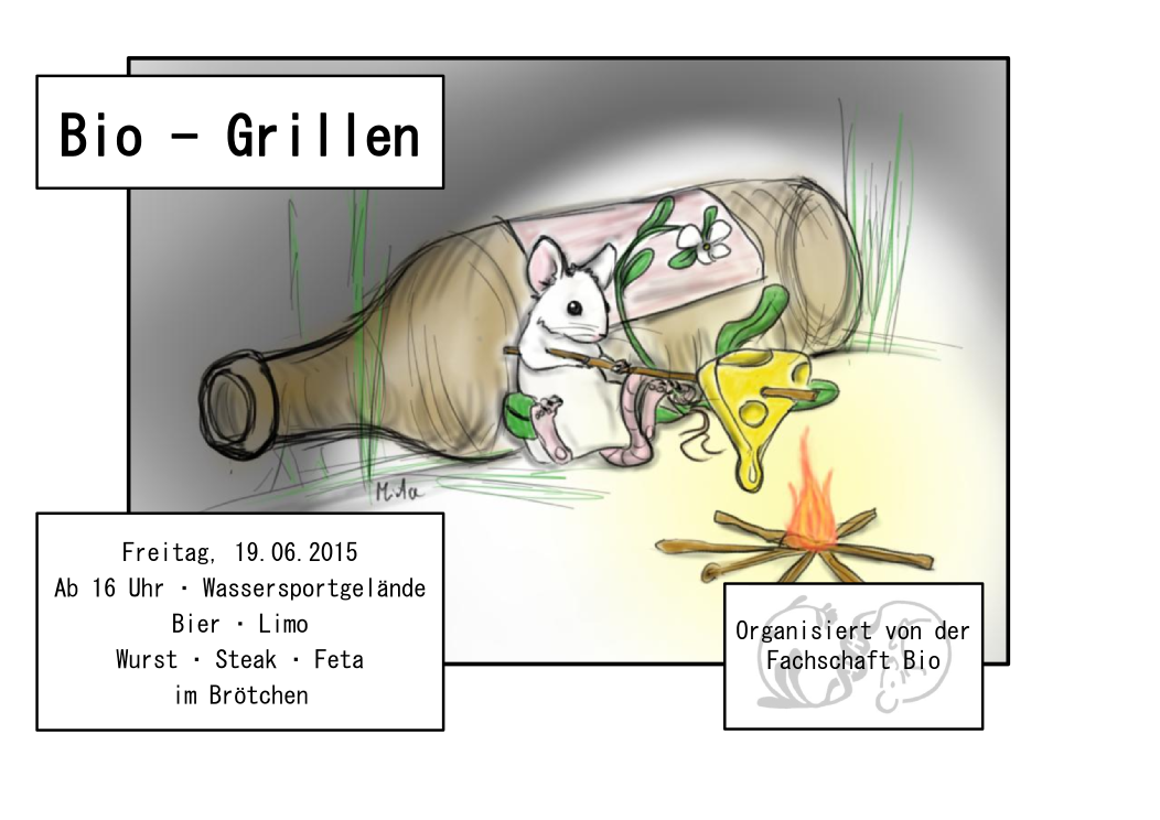 FsBioKn's tweet photo. Liebe Leute es ist wieder so weit! Das Fachschafts Bio-Grillen 2015. http://t.co/PXO0uI7dHK