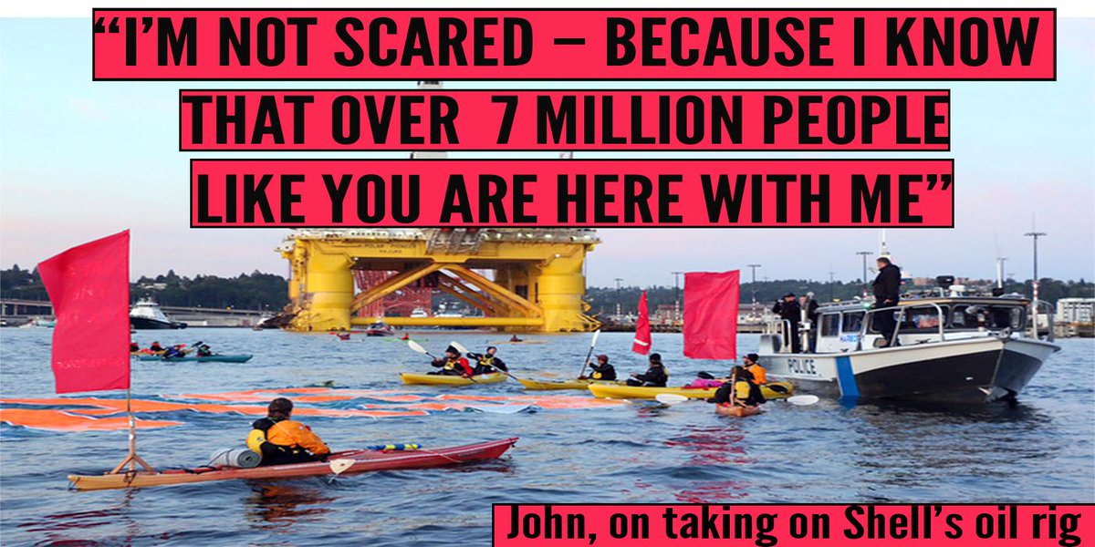 Today activists blocked Shell's oil rig from heading to the Arctic before being detained. RT if you stand with them.