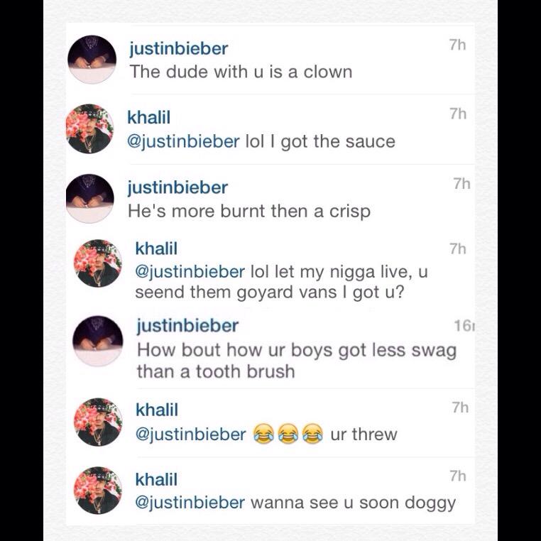 biebersmaniabr's tweet photo. Justin teve um mini ataque de ciúmes do Khalil, em uma foto dele com o Blake  😂😂😂
via @KhalilNewsBR #JustinForMMVA http://t.co/NQ46X6Vxox
