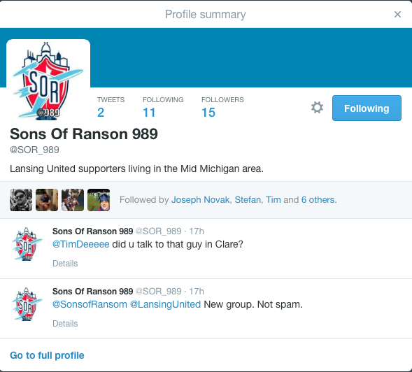 sonsofhansen's tweet image. Be careful, young ones, the new @SOR_989 account may be a troll. They don't even know how to spell Ransom