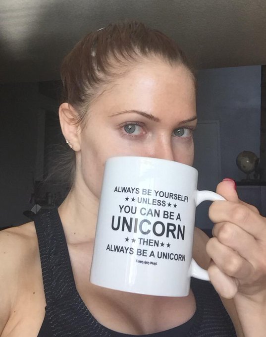 Thank you @SuperItalian31 for reminding me to always be a unicorn. 😎 #MorningJoe #CoffeeMe #CoffeeTalk