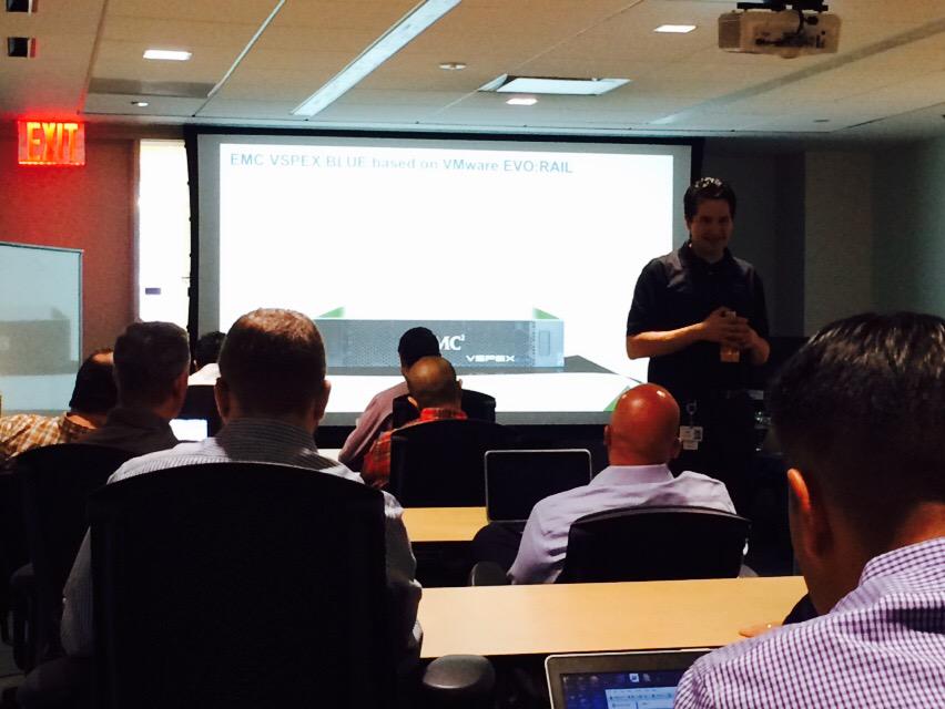 TerryBonneau's tweet photo. VSPEX Blue Workshop at EMC 2 Penn!!!!  The best Hyper Converged Infrastructure on the Planet!!!!! http://t.co/2yHMNRrLkn