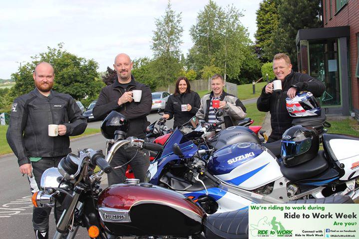 RideToWorkWeek's tweet photo. The Motorcycle Industry Association GB had their bikers' breakfast this morning in aid of Ride To Work Week UK! Sen… http://t.co/Z3LyPoH5bh