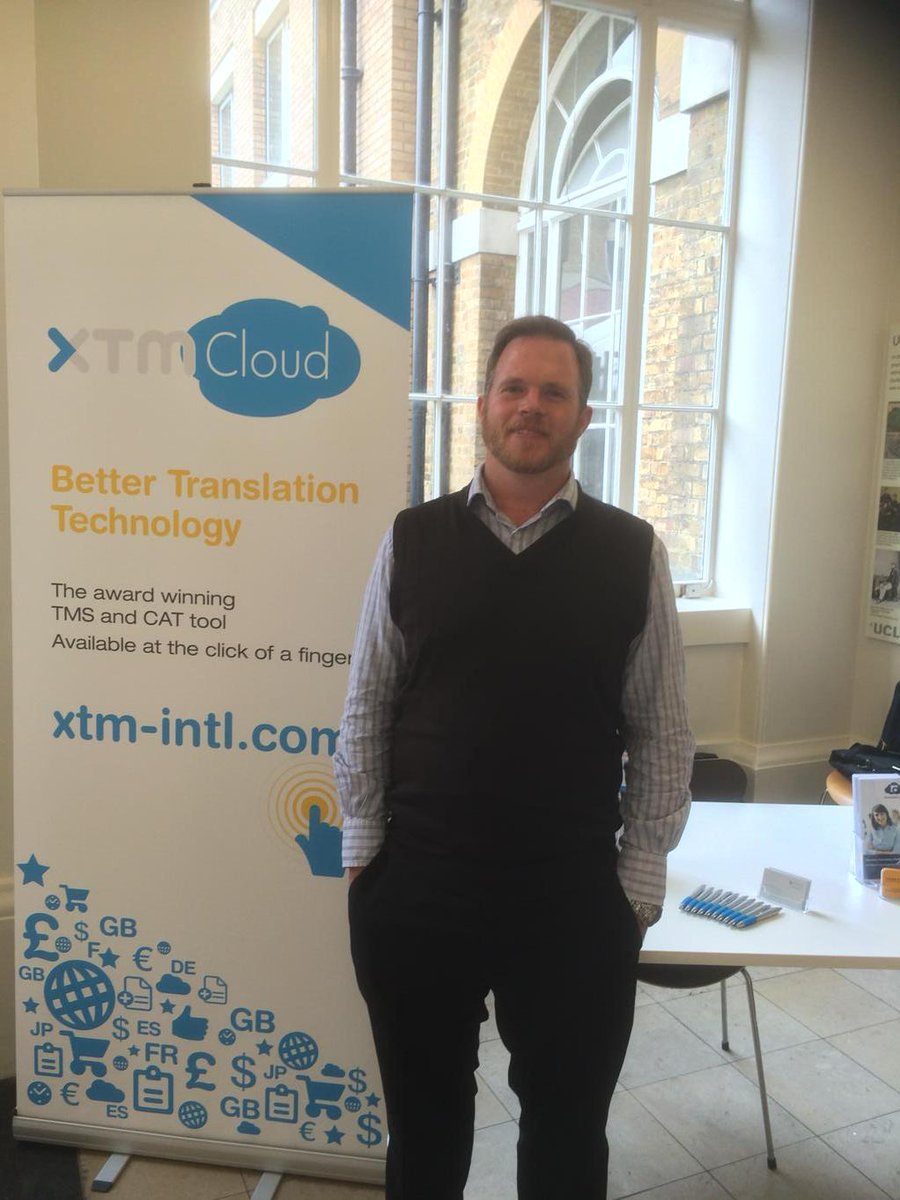 Great to be at #artis15ucl with our technology partner @xtmintl #xl8 #l10n