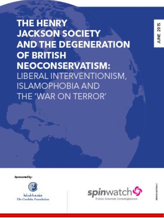 SamTaba's tweet image. #&quot;The Henry Jackson Society&quot;
middleeastmonitor.com/media-review/e… #Spinwatch #Cordoba Foundation #U of Bath #TheRightWingThinkTank