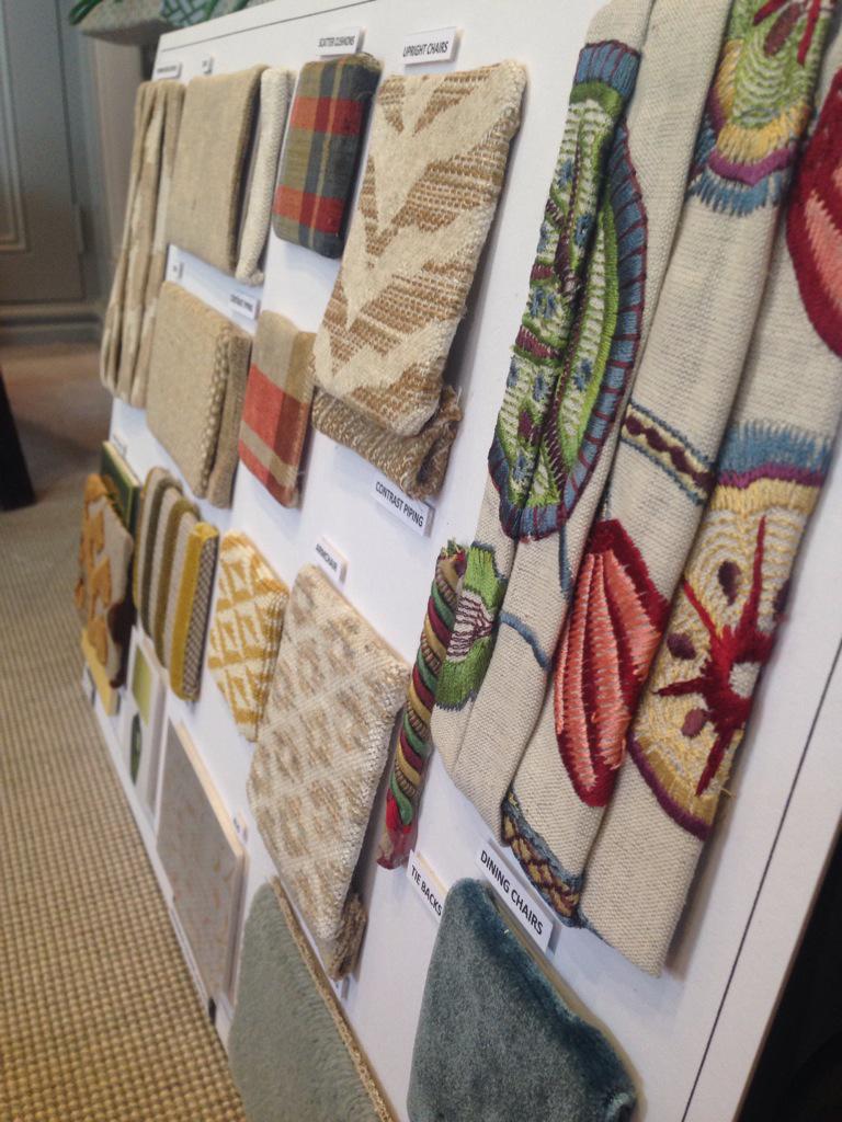StellaMannering's tweet image. Preparing boards for a presentation #conceptboard #fabrics #scheme #neutral #historic #building