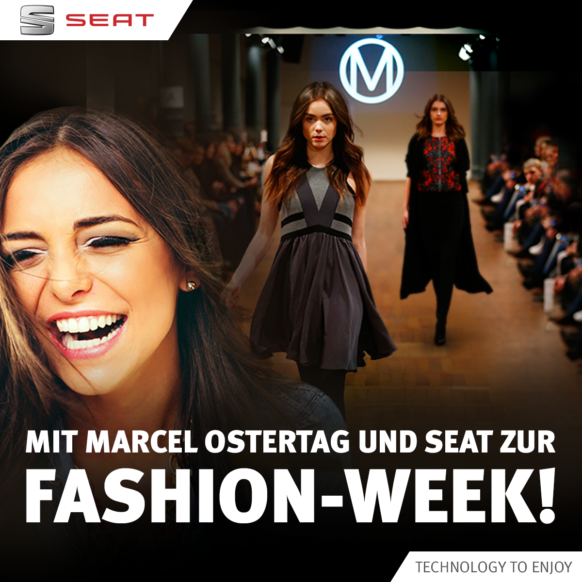 SEAT_News's tweet photo. Gemeinsam mit deiner Freundin und dem neuen SEAT Ibiza zur Berlin #FashionWeek? Hier entlang: http://t.co/Q4faV6oU5m http://t.co/xZcFQ8q4Hv