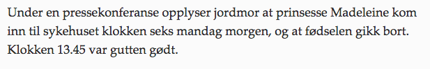 dette låter dramatisk. Er det noen som forstår ikke-korrekturlest norsk som kan bekrefte at alt har gått bra?
