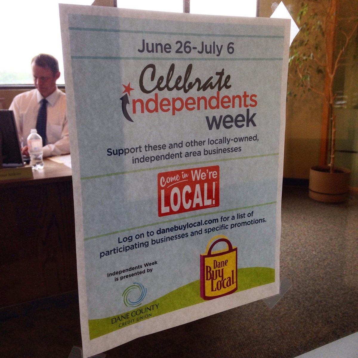 Our sign is up as we prep for our special #DBLindieweek promotion!  <a href="/danebuylocal/">Dane Buy Local</a> ow.ly/Olia6