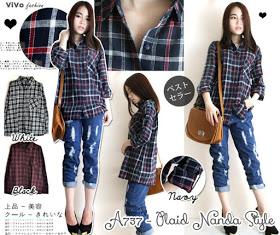 modiste_shop's tweet photo. LM PLAID NANDA STYLE A737 @100 FLANEL http://t.co/VpXf5SBFGz