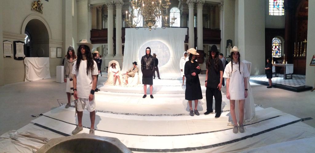 We are back in St George's Church for #TourneDeTransmission. #LCM #LondonCollectionsMen
