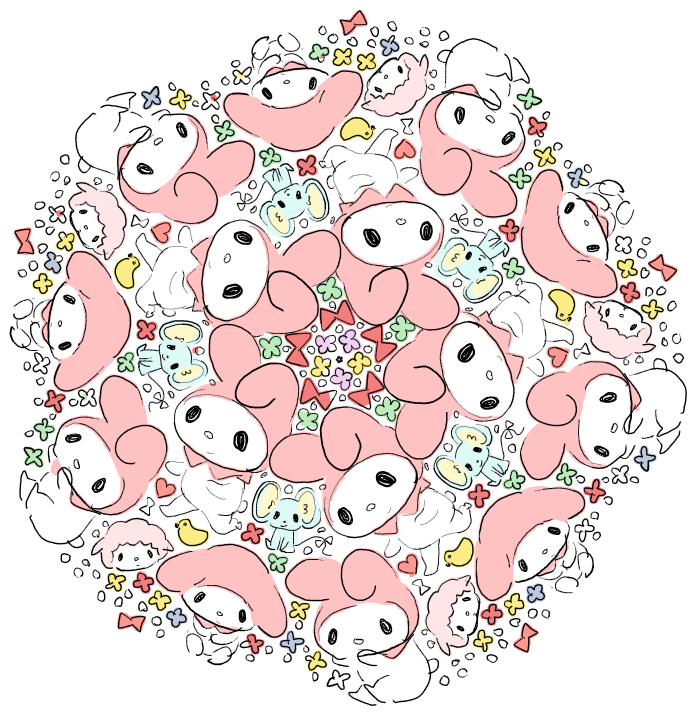 マイメロ「マイメロラビリンス 」|めばち4/5〜個展@東京のイラスト
