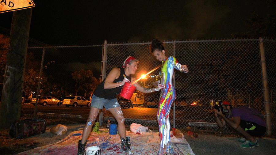 SunSentinel's tweet image. She's on fire: Fort Lauderdale firefighter/paramedic expresses herself through #DeepInPaint sunsent.nl/1G7Y9e7