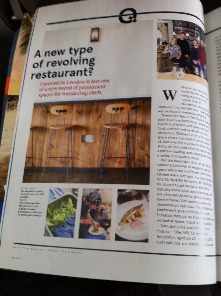 Flicking through the Norwegian inflight magazine...look who I saw... Go Climpsons! <a href="/climpsonandsons/">Climpson & Sons</a> @ClimpsonsArch
