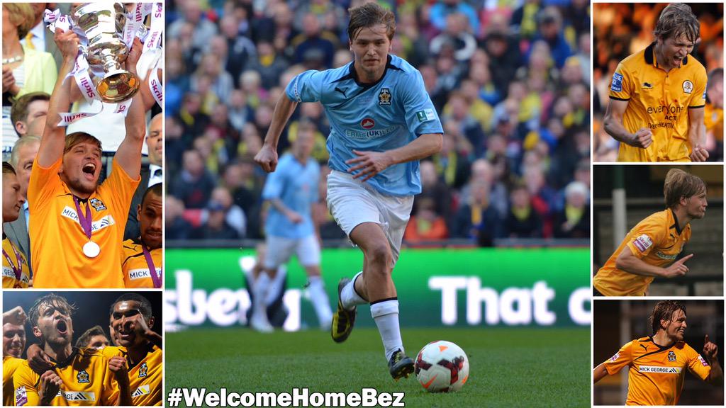 CambridgeUtdFC's tweet photo. #WelcomeHomeBez http://t.co/8e0LVp6IVl