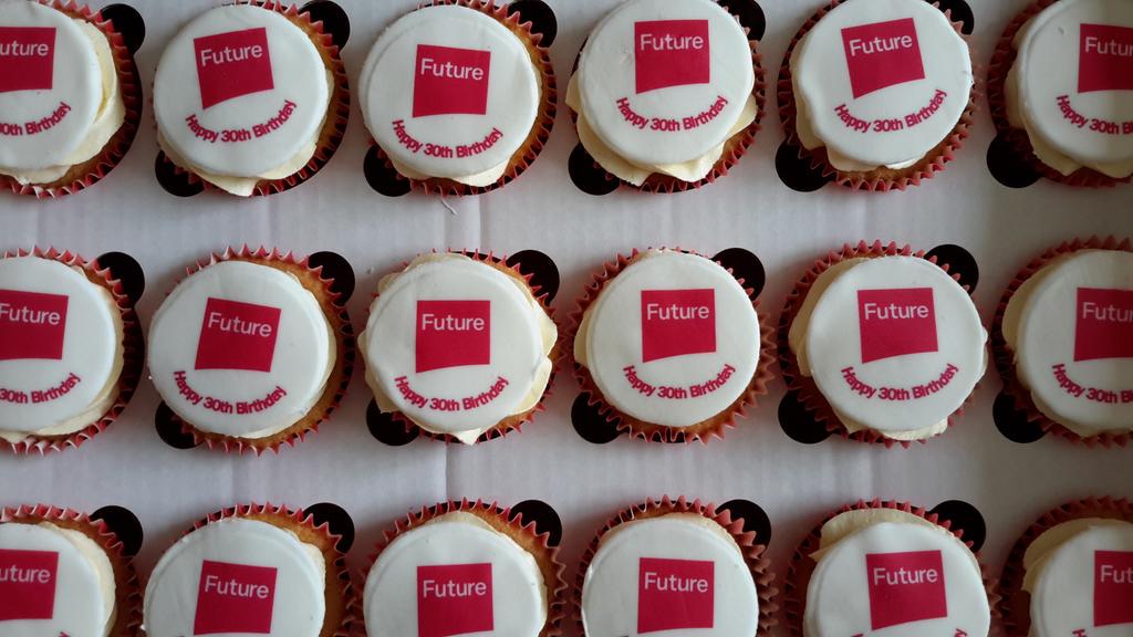 CupcakeBazaar1's tweet photo. @futureplc Happy 30th Birthday, hope you enjoyed the cupcakes today. http://t.co/LKrPhKSP8J