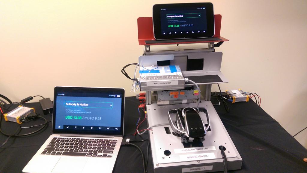 shadenut's tweet photo. @Nicole_Scooter here's our finalist BenzPay app. Thanks for judging, that was fun. #hackwiththebest http://t.co/gmbU0XK3dO