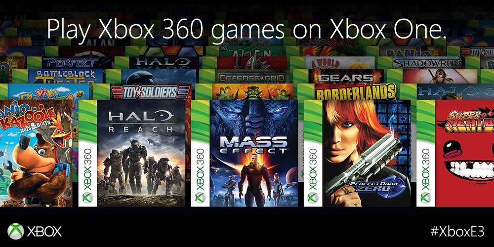 XboxFR's tweet photo. Soyez prêts à jouer aux jeux #Xbox360 sur #XboxOne. #XboxE3 http://t.co/nbt49MjLni