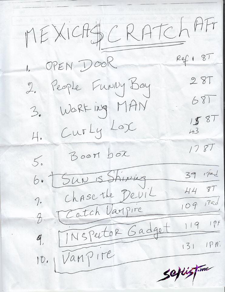 Setlist_me's tweet photo. El #Setlist de @ScratchLee en el @C3Mexico @coordmusica #DubAttack @dacarmx
http://t.co/0DOXt9DWdG http://t.co/Tvu6T1TTRx