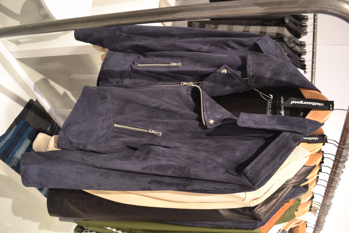 MensStylePro's tweet photo. @ClothsurgeonUK Blue Suede Moto Jacket at @BFC's #LCM now on http://t.co/1wgu1ki7my #menswear #MSPxLCM http://t.co/n7NEUBxitJ