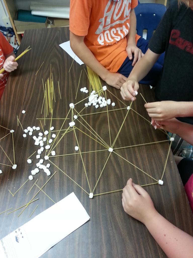 Ms_A_Brown's tweet photo. Hard at work building structures. How high can we go? #sccdsb #structurechallenge http://t.co/PTIP4hMKN6