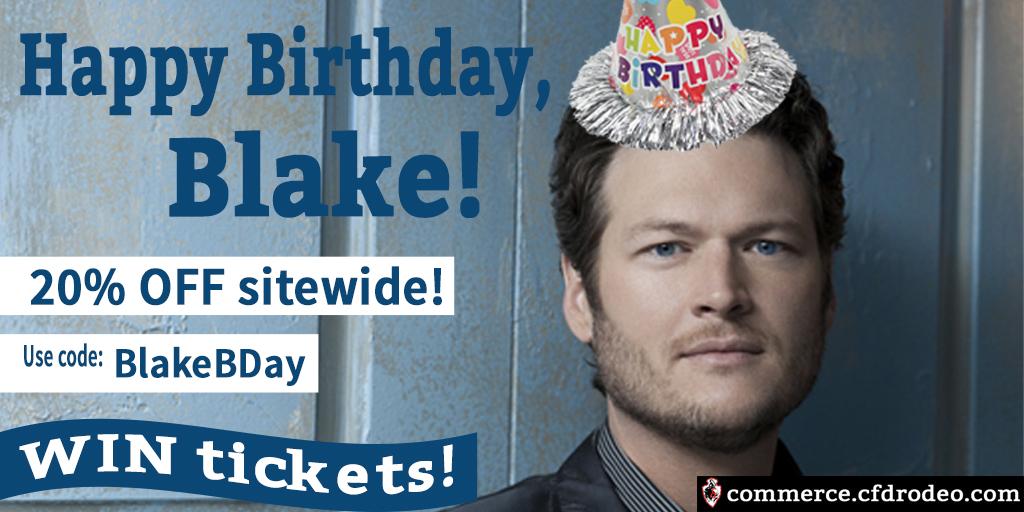 Happy Birthday, 20% OFF sitewide PLUS automatically be entered to win tickets!  