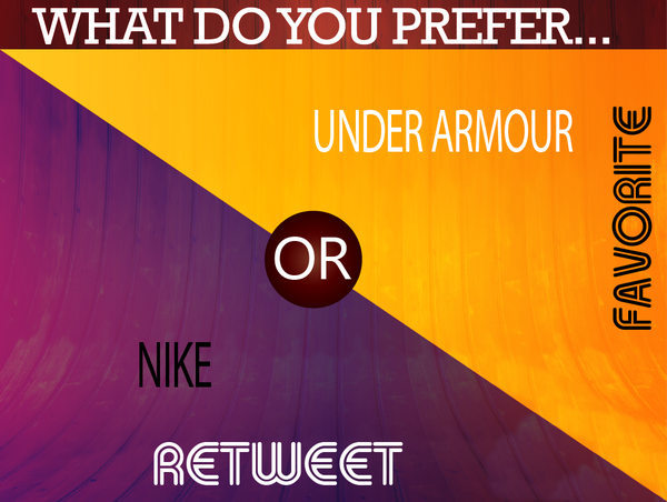 ChoicesYouHave's tweet photo. Nike or Under Armour? http://t.co/M9EFRUmXLf