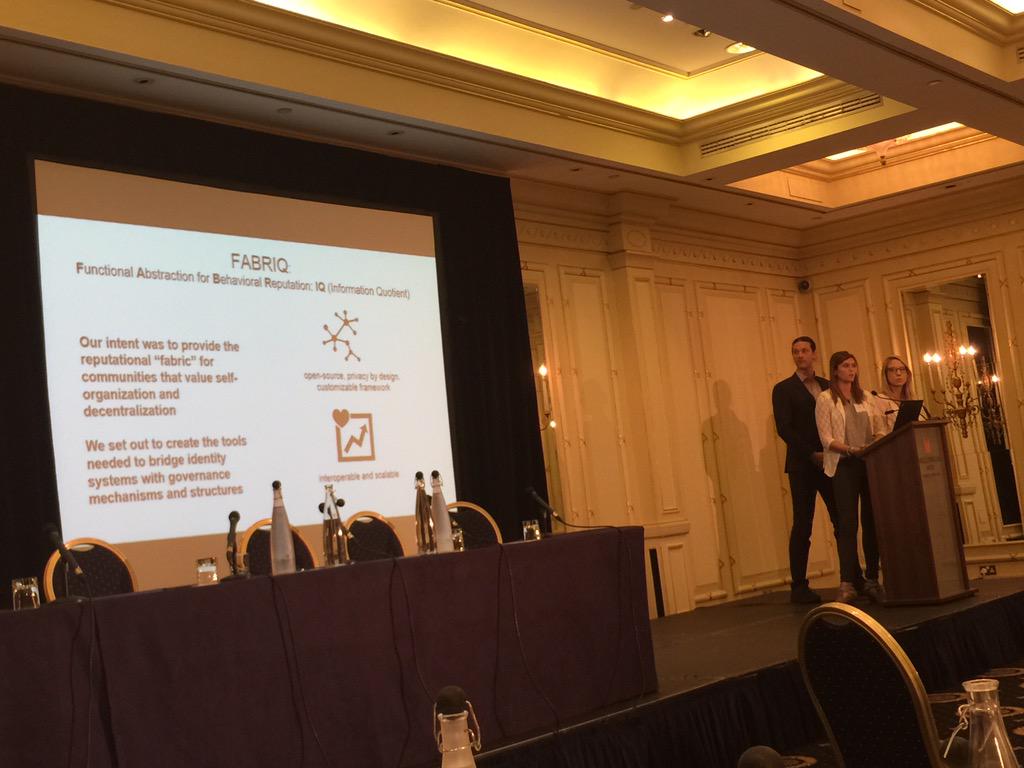 _Georgeth_'s tweet image. Watching Fabriq (Ethereum DApp) team present on their identity management system at #blockchainworkshop.