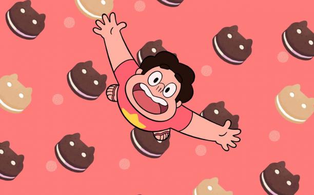 EW's tweet image. #StevenUniverse creator @RebeccaSugar on growing up, gender politics and her brother: ow.ly/OlGBc