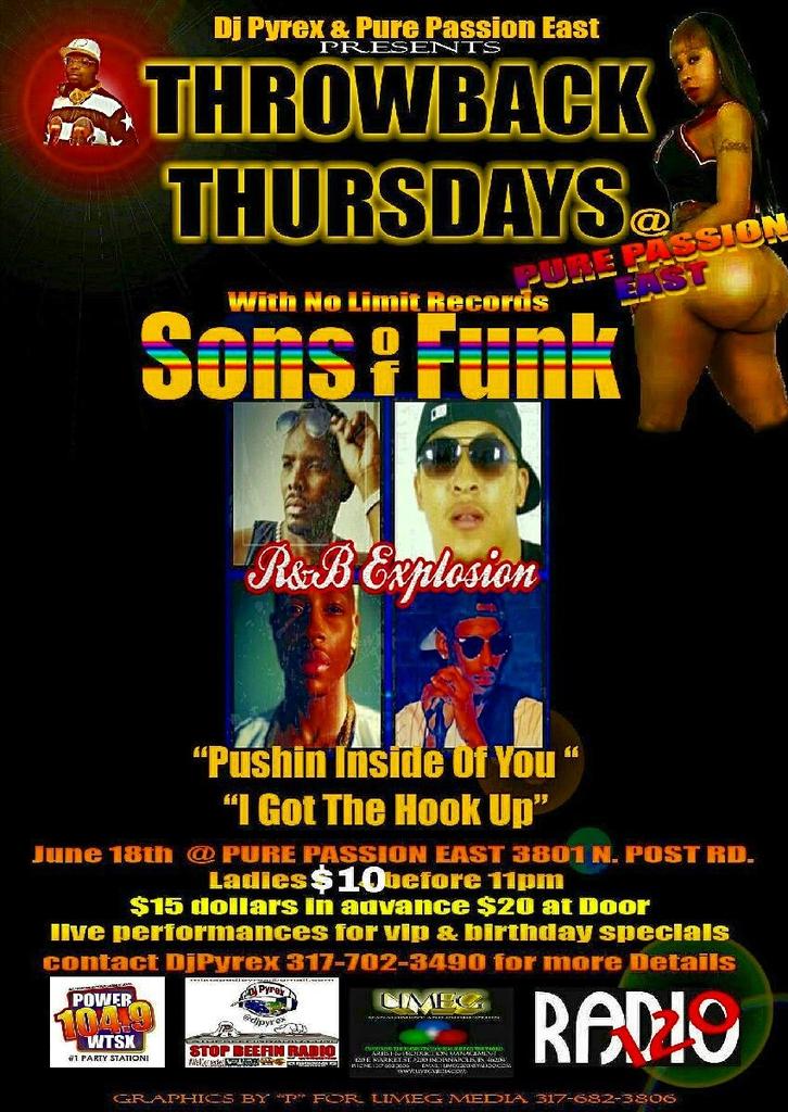 djpyrex's tweet photo. Yo'@marcuswain #SonsOfFunk NewEra will be at @PurePassionEast_Indy #throwbackthursday #June18th http://t.co/8weYQLSv46