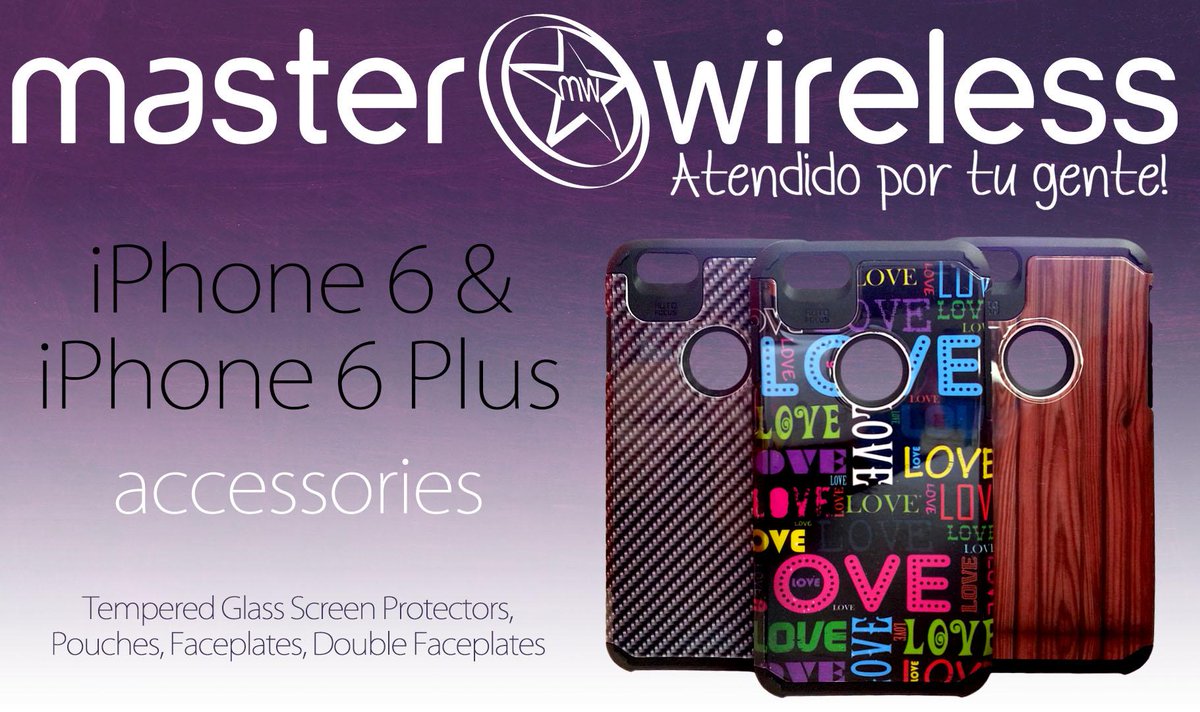Master_Wireless's tweet photo. iPhone 6 &amp; 6 Plus cases, double cases, pouches, and tempered glass screen protectors only at #MasterWireless. http://t.co/ZGZf7T0egS