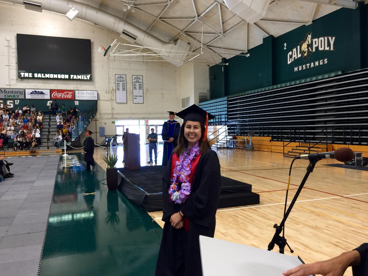 CPPrezArmstrong's tweet photo. More great times at the Mechanical Engineering ceremony. Amazing students and awesome #CalPolyCaps! #ProudCPPrez http://t.co/k1JgvlNsqi