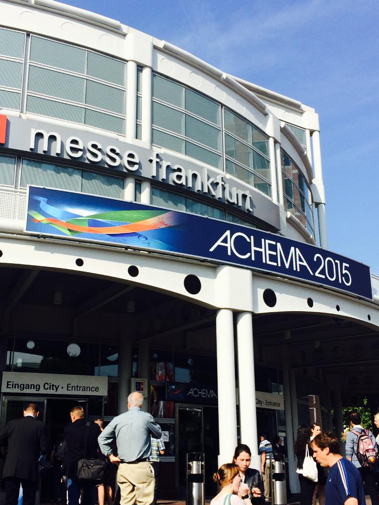 Great first day at #achema2015
