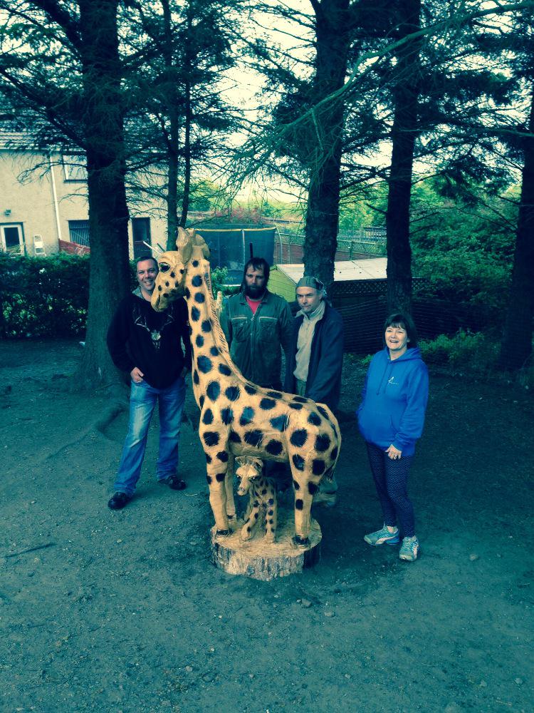 Our sincere thanks to Dervish Carving for their generosity. 1st feature of playground improvement <a href="/Portyschool/">Portlethen School</a>