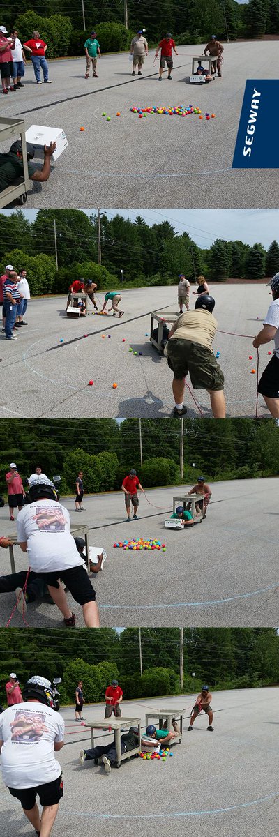 Monday getting you down? Enjoy a little Human #HungryHippos from the <a href="/SegwayRMP/">Segway Mobile Robots</a> parking lot last Friday.