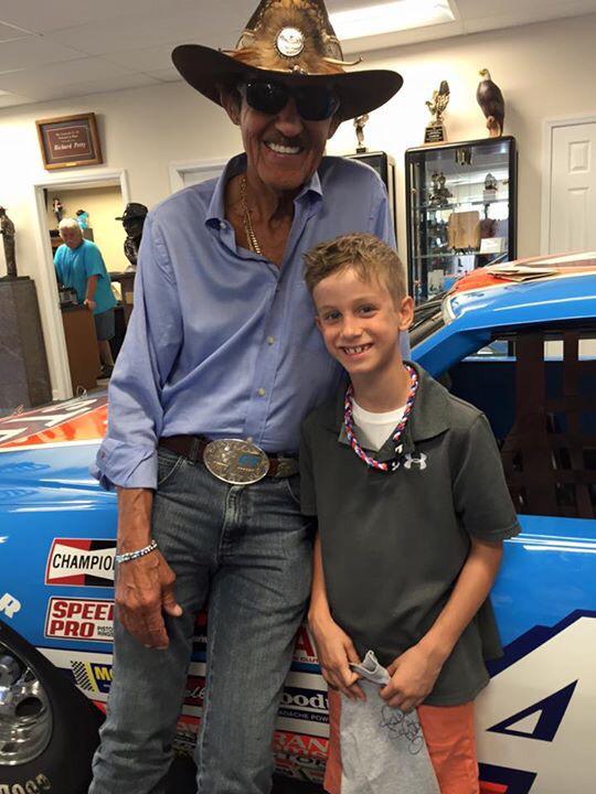 Thanks <a href="/RPetty43/">Richard Petty</a> for taking the time to make a young man's day today. Your time makes a world of difference!