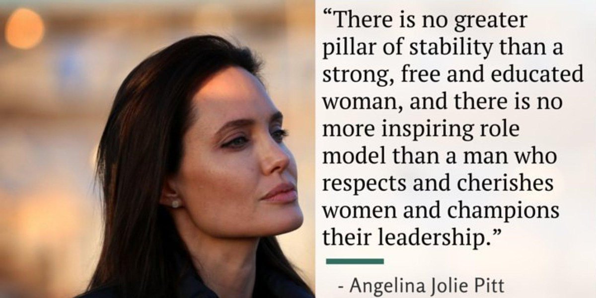 Angelina Jolie just gave an epic speech on what women really need from men huff.to/1LcsBIq