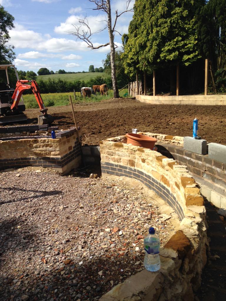 GQgardens's tweet photo. Turf preparation in full swing today! Delightful day! http://t.co/8GTzgFilfR