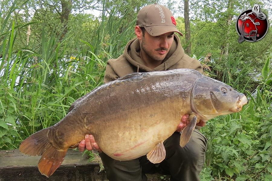 Marcello Aliceto's with a 35lb Mirror from Orchid lakes using the Apex Formula. On the Apex Formula <a href="/LakesOrchid/">ORCHID LAKES</a>