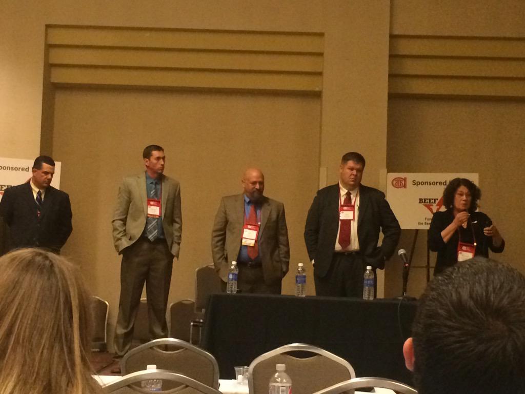 Hannah_Laird's tweet photo. Beef flavor talk with R.K. Miller and C.R. Kerth! #Aggiesgotormc #amsarmc #beefflavor http://t.co/MgGYtLPxOO