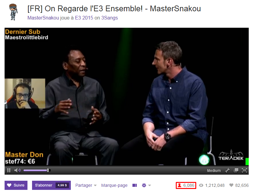 Trex_Ouail's tweet photo. @MasterSnakou on atteinte 6000 viewer sur le live, LOURD http://t.co/T1XbrlDZha