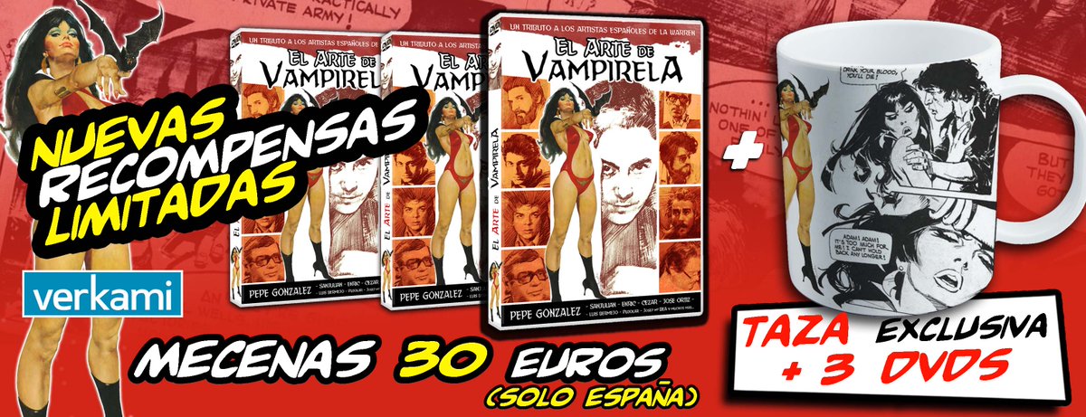 Tenemos NUEVAS RECOMPENSAS!!
Gracias por apoyarnos!!
verkami.com/projects/12132