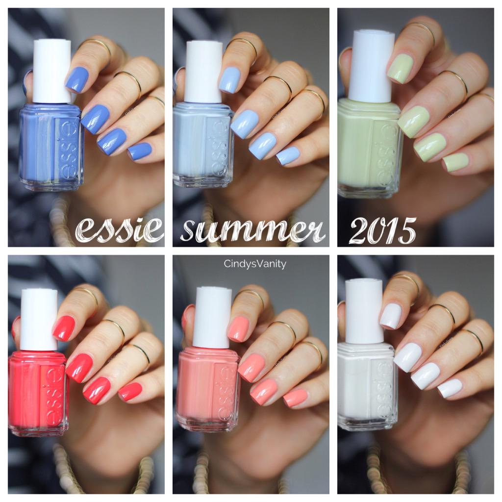 All essie 2015 Summer Collection reviewed on my Instagram. 🏄🏻🌴 #essielook #essie