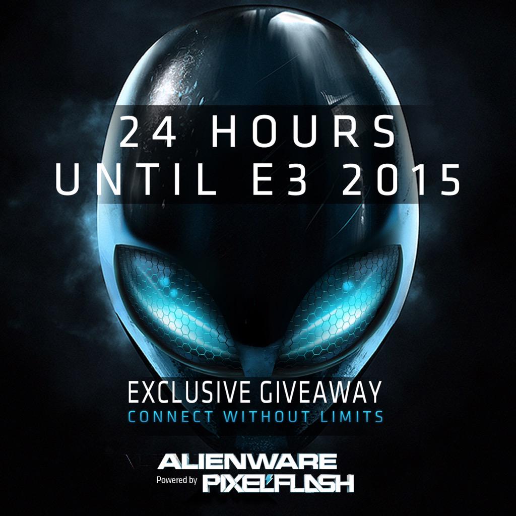 pixelflash's tweet image. Countdown until the official start of #E32015 and exclusive @Alienware X #PixelFlash giveaway! #E3 #BlackOps3