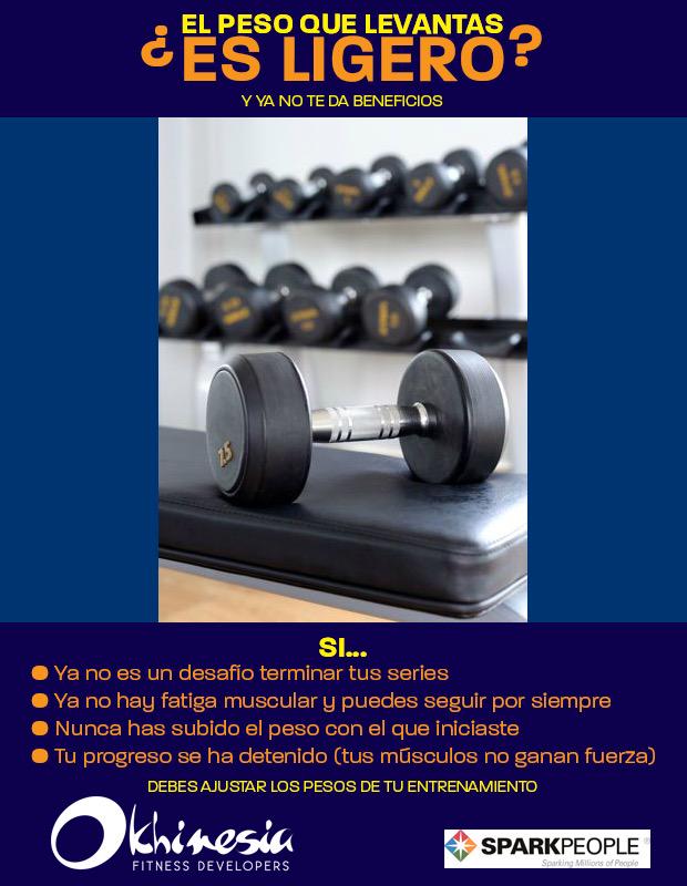 Khinesia's tweet photo. Sabes si el peso que levantas ya no te da beneficios? #fitness #gym #lifting http://t.co/mTdaqdPxBI